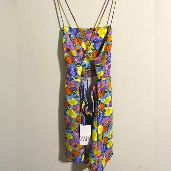 ZARA FLORAL ROMPER - Picture 5 of 7